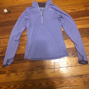 Purple Nike running quarter zip